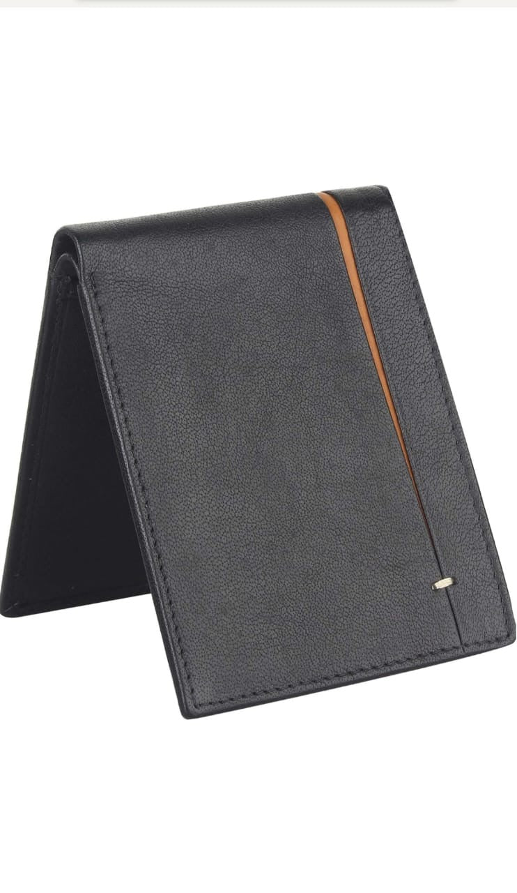 Premium Black Genuine Leather Men’s Wallet with Multiple Card Slots and Coin Pocket – Stylish, Durable, and RFID Protected, Ideal for Everyday Use and the Perfect Gift