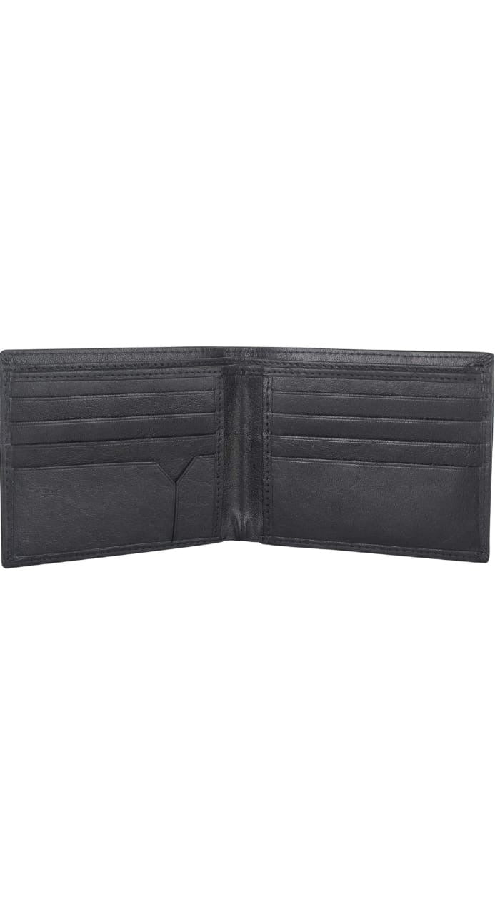 Premium Black Genuine Leather Men’s Wallet with Multiple Card Slots and Coin Pocket – Stylish, Durable, and RFID Protected, Ideal for Everyday Use and the Perfect Gift