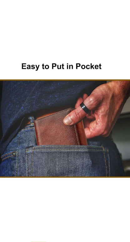 Classic Leather Bi-Fold Wallet for Men - Slim & Stylish Design with Ample Card and Cash Storage | Durable, High-Quality Leather | RFID Protection | Ideal for Daily Use & Gifting