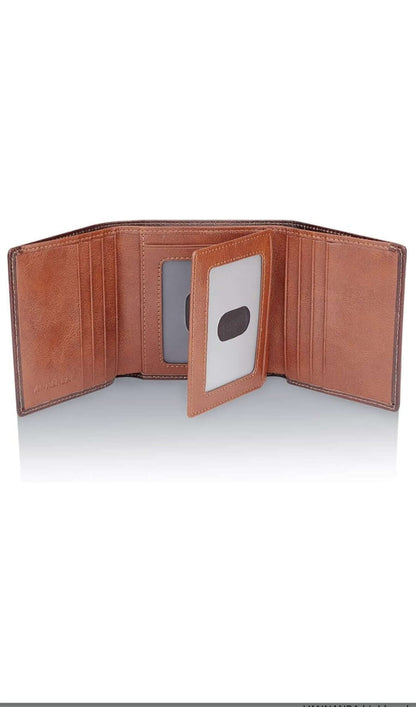 Classic Leather Bi-Fold Wallet for Men - Slim & Stylish Design with Ample Card and Cash Storage | Durable, High-Quality Leather | RFID Protection | Ideal for Daily Use & Gifting