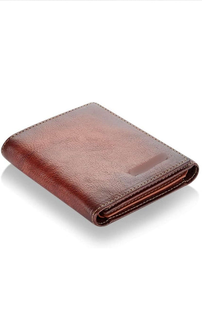 Classic Leather Bi-Fold Wallet for Men - Slim & Stylish Design with Ample Card and Cash Storage | Durable, High-Quality Leather | RFID Protection | Ideal for Daily Use & Gifting