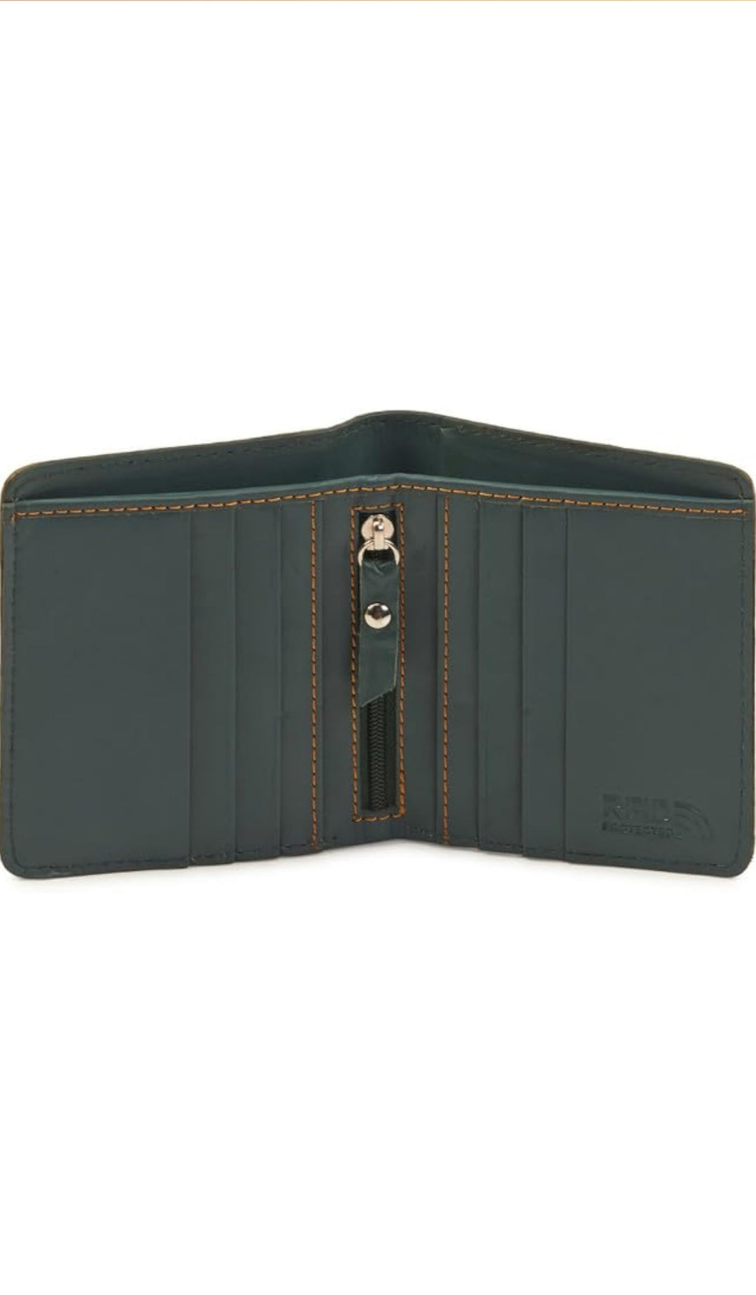 Elegant Green Genuine Leather Men's Wallet with Multiple Card Slots and Coin Pocket – Compact and Stylish with RFID Blocking, Perfect for Everyday Use, Ideal Gift for Men Who Value Function and Style