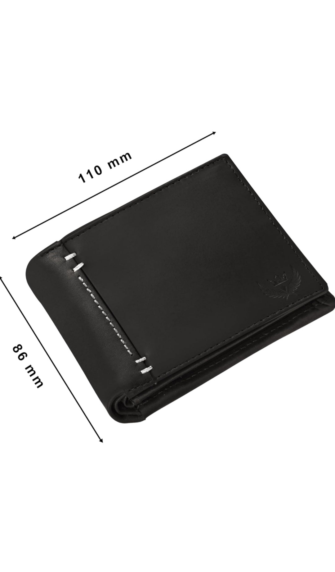 Premium Black Genuine Leather Men's Wallet with Multiple Pockets and Card Slots – Slim, Stylish, and Durable Wallet for Everyday Use, RFID Blocking, Ideal for Minimalist Men Seeking Organization, Luxury Gift for Him