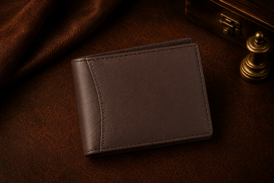 Men’s Premium Brown Genuine Leather Wallet – Multi-Pocket Design with Strap Closure & Zip Pocket, Ideal for Secure Organization of Cards, Cash & ID – Stylish & Durable Leather Wallet for Everyday Use