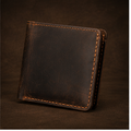 Classic Leather Bi-Fold Wallet for Men - Slim & Stylish Design with Ample Card and Cash Storage | Durable, High-Quality Leather | RFID Protection | Ideal for Daily Use & Gifting