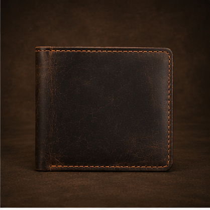 Classic Leather Bi-Fold Wallet for Men - Slim & Stylish Design with Ample Card and Cash Storage | Durable, High-Quality Leather | RFID Protection | Ideal for Daily Use & Gifting