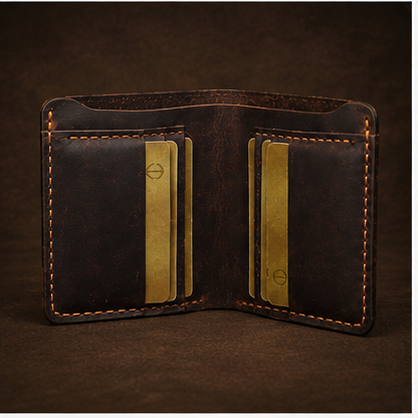 Classic Leather Bi-Fold Wallet for Men - Slim & Stylish Design with Ample Card and Cash Storage | Durable, High-Quality Leather | RFID Protection | Ideal for Daily Use & Gifting